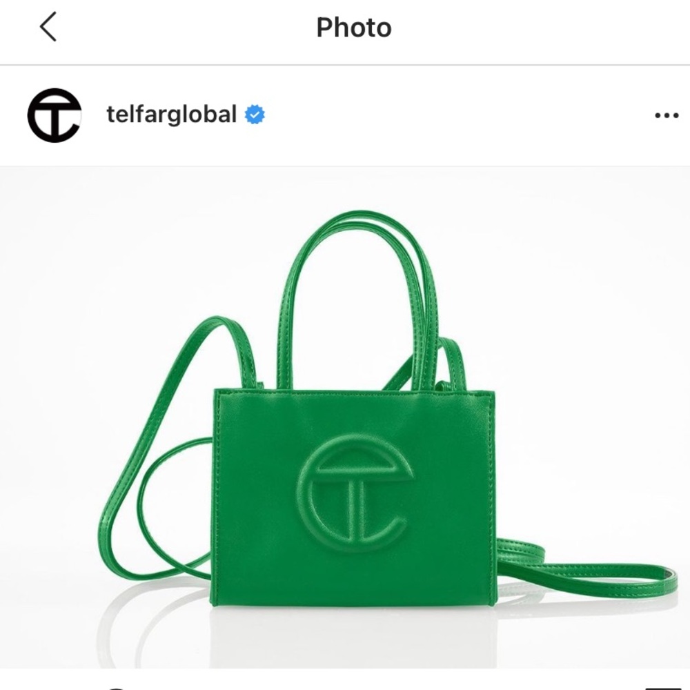 SOLD Telfar Medium GreenScreen Bag